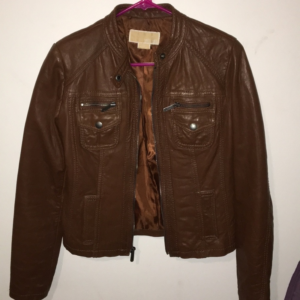 Michael Kors Leather Jacket size medium